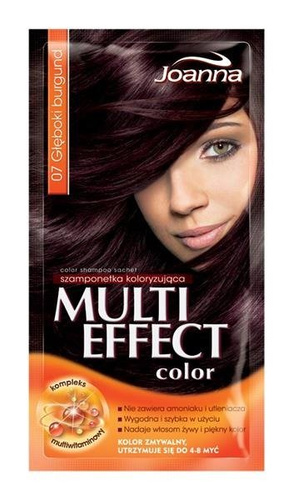Joanna Multi Effect Temporary Hair DYE 007 Coloring Deep Burgundy 1 pc