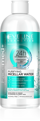 Eveline Facemed+ Oczyszczający Płyn Micelarny 3w1 400ml