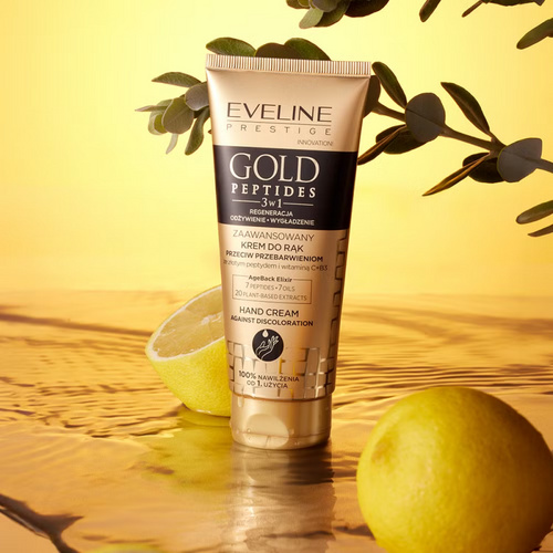 Eveline Gold Peptides 3w1 Zaawansowany Krem do Rąk Przeciw Przebarwieniom 75ml