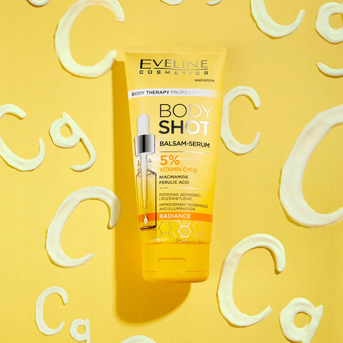 Eveline Therapy Professional Body Shot Illuminating Balm-Serum 5% Vitamin C and Cg Complex for Day and Night 200ml