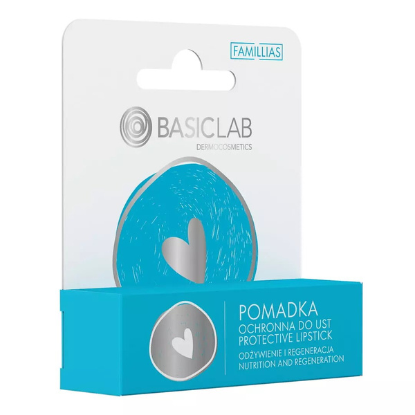 BasicLab Famillias Odżywczo-Nawilżająca Ochronna Pomadka do Ust 1 Sztuka