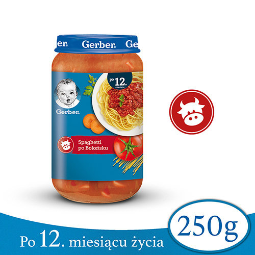 Gerber Spaghetti Bolognese for Children after 12 Months 250g