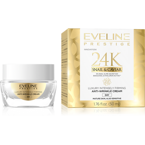 Eveline Prestige 24K Snail & Caviar Luxurious Intensively Firming Anti-Wrinkle Day Cream 50ml
