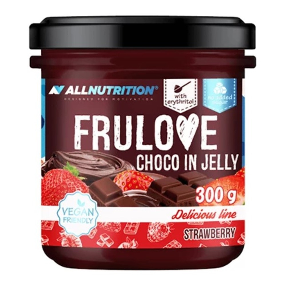 Allnutrition Frulove Choco In Jelly Strawberry Low Sugar Fruit Spread 300g