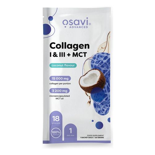 Osavi Collagen I & III + MCT kolagen w proszku Kokos 20g
