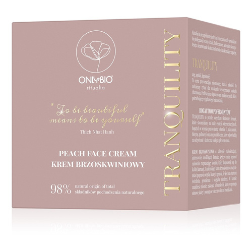 OnlyBio Ritualia Tranquility Anti-Aging Peach Face Cream 50ml