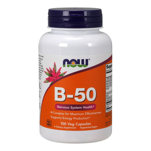 Now Foods Vitamin B-50 Supports Nervous System 100 Capsules