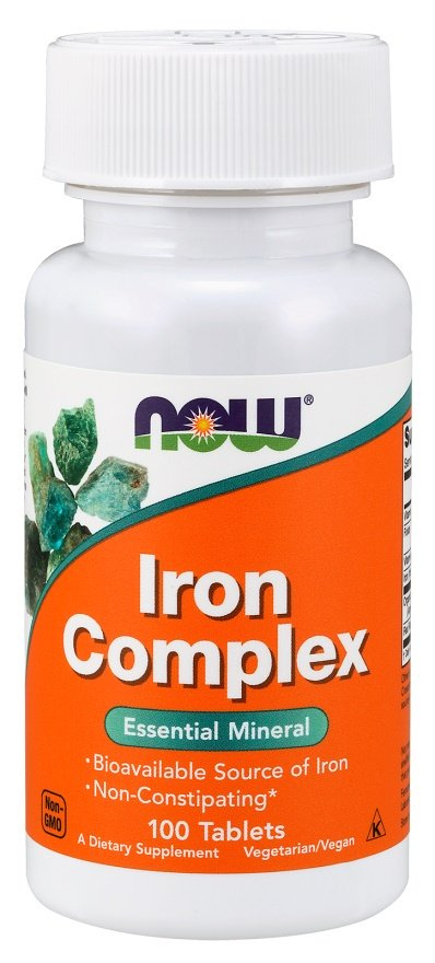 Now Foods Iron Complex Unikalna Kompozycja Żelaza 100 Tabletek