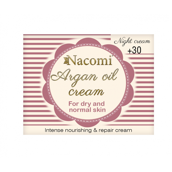 NACOMI Krem 30 + na noc arganowy 50ml