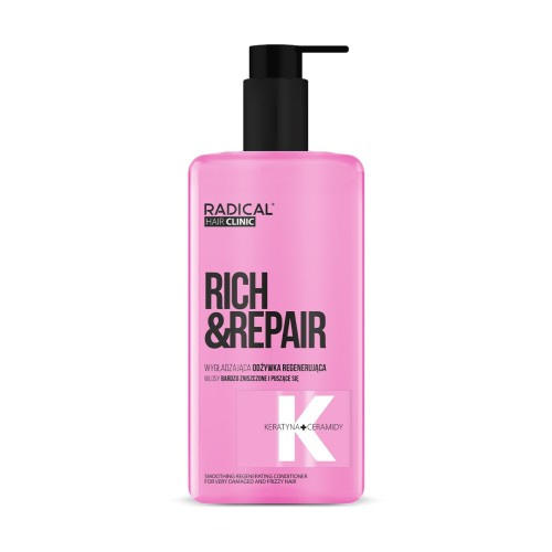 Radical Hair Clinic Rich & Repair Wygładzająca Odżywka Regenerująca 260ml