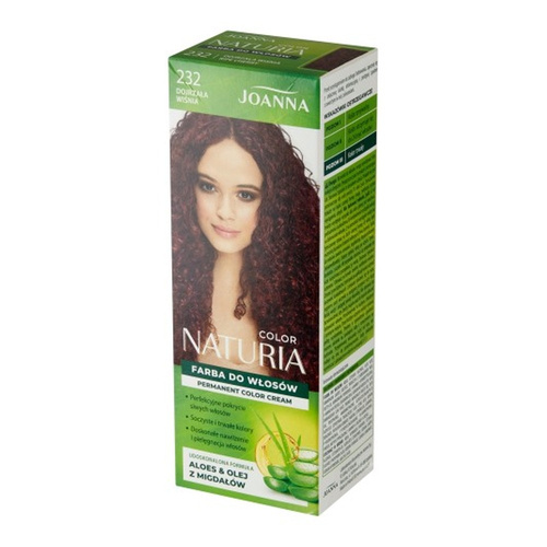 Joanna Naturia Trwały Kolor Włosów Farba Pielęgnacja Połysk Nr 232 Dojrzała Wiśnia 100ml