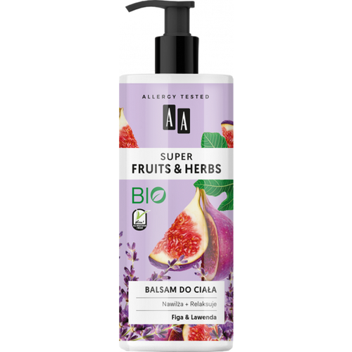 AA Super Fruits & Herbs Moisturizing Relaxing Body Lotion with Figa and Lavender 500ml
