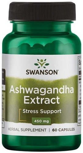 Swanson Ashwagandha Extract 450mg 60 Capsules