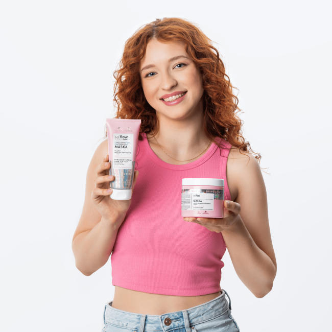 So!Flow Emolientowo - Proteinowa Maska dla Włosów Wysokoporowatych i Łamliwych 200ml