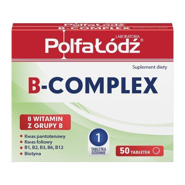 PolfaLodz Vitamin B - Complex, tablets, 50pcs