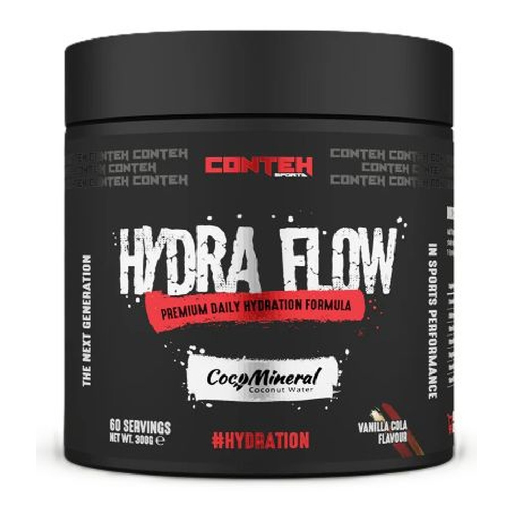 Conteh Sports Hydra Flow Proszek elektrolitowy do nawodnienia, Waniliowa Cola 300g