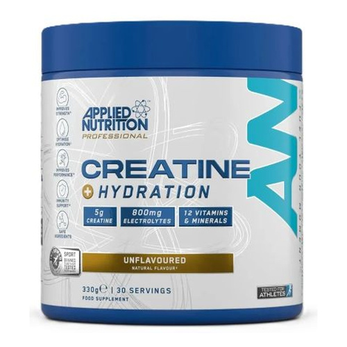Applied Nutrition Creatine + Hydration Kreatyna z Elektrolitami w Proszku Na Siłę i Nawodnienie 330g