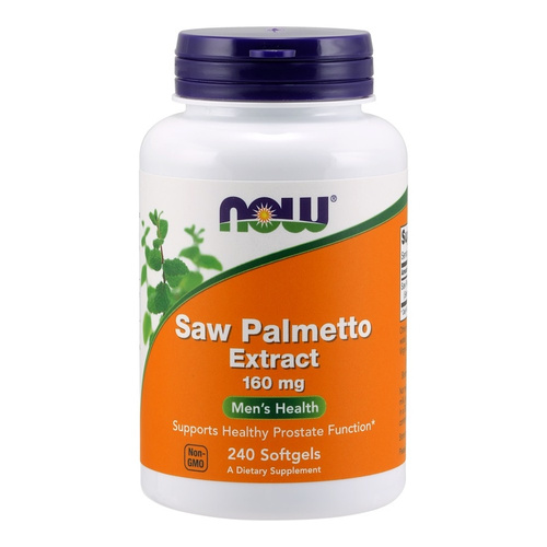 NOW Foods Saw Palmetto Extract 160mg For Healthy Prostate Function 240 Softgels