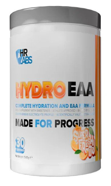 HR Labs HydroEAA EAA and Hydration Formula for Athletes Super Fresh OJ 540g