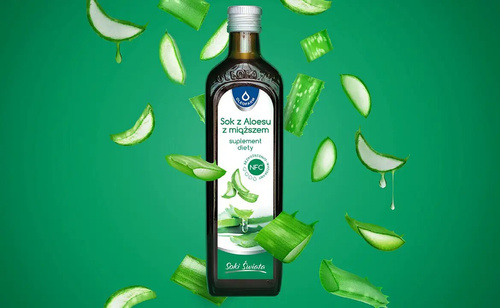 Oleofarm Soki Świata Sok z Aloesu z Miąższem 500ml