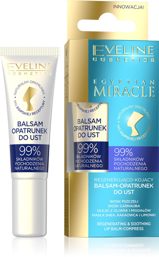 Eveline Egyptian Miracle Regenerująco-Kojący Balsam Opatrunek do Ust 12ml