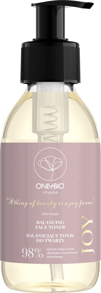 OnlyBio Ritualia Joy Balancing Face Tonic with White Tea and Damask Rose Hydrolates 150ml