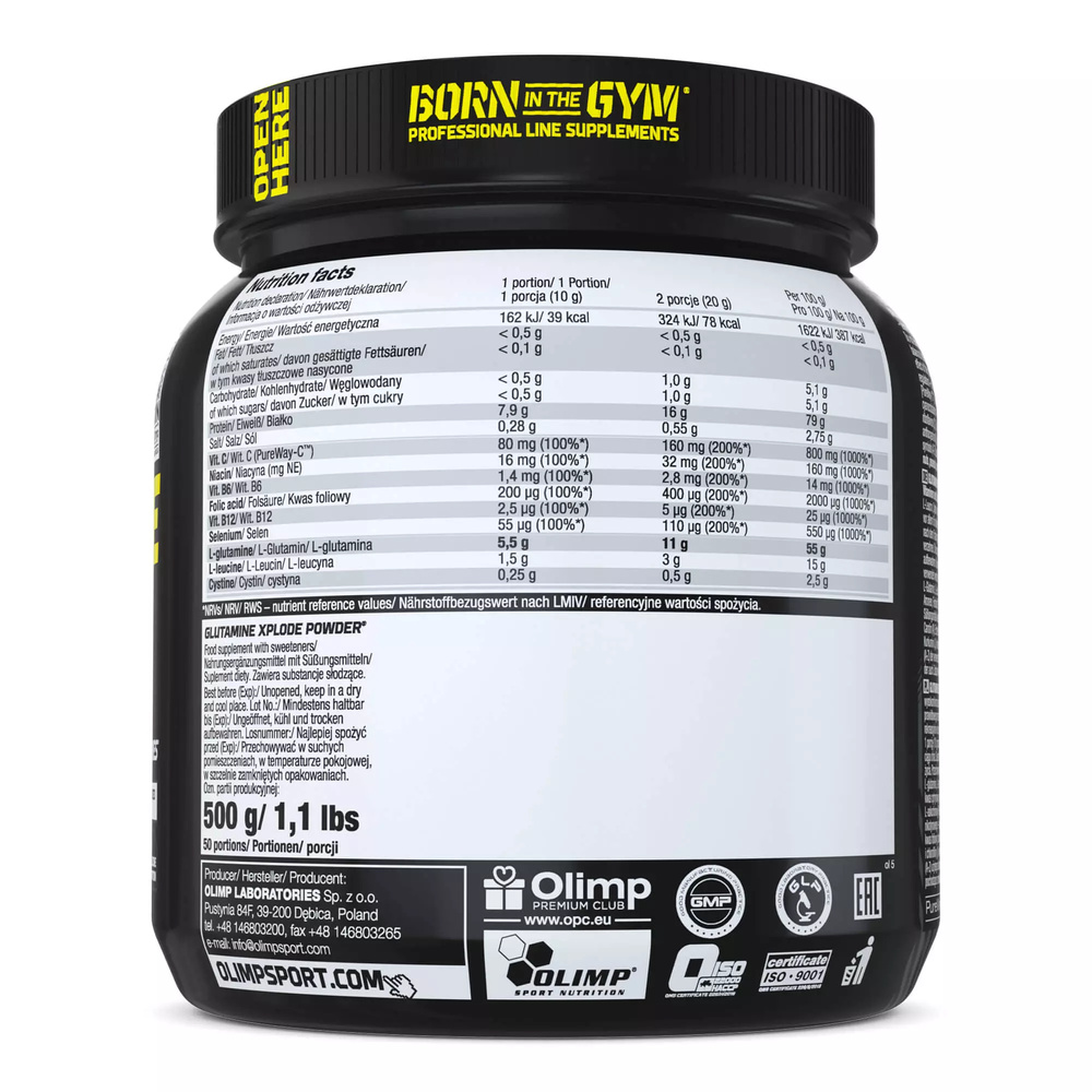 Olimp Glutamine Xplode Orange 500g