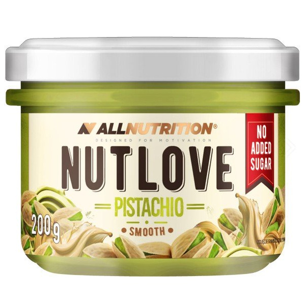 AllNutrition Nutlove Pistachio Smooth Krem Pistacjowy bez Dodatku Cukru 200g 