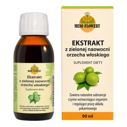 MEDI-FLOWERY Ekstrakt z Zielonej Naowocni Orzecha Włoskiego 90ml