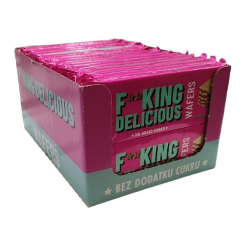 Allnutrition Fitking Delicious Wafers Wafelki Kakaowe Bez Dodatku Cukru 32 x 80g