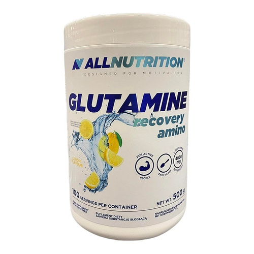 Allnutrition Glutamine Recovery Amino L-Glutamine with Taurine & Vitamin C Lemon 500g