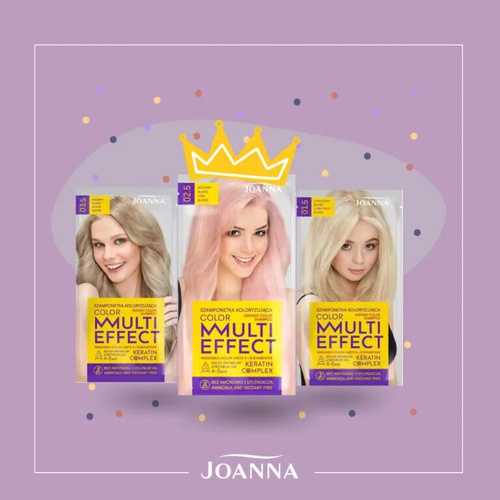 Joanna Multi Effect Color Szamponetka Koloryzująca Różowy Blond Nr 02.5 35g