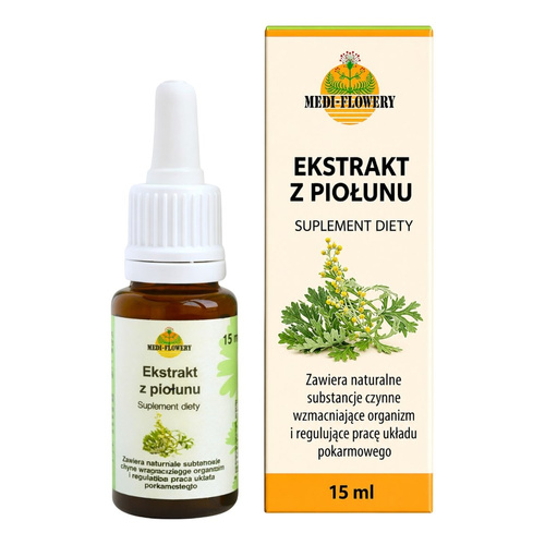 MEDI-FLOWERY Ekstrakt z Piołunu Krople 15ml