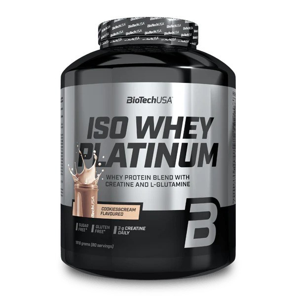 Iso Whey Platinum, Cookies & Cream - 1816g