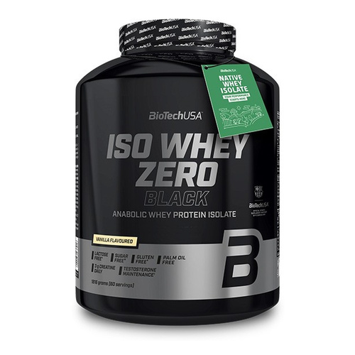 BioTechUSA Iso Whey Zero Black Izolat białka serwatkowego, Wanilia 1816g