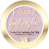 Eveline Feel the Glow Vegan Velvet Face Diamond Highlighter in Stone 03 Rose Gold 5g