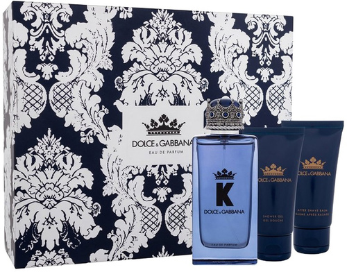 Dolce & Gabbana K Gift Set Woda Perfumowana EDP 100ml Żel pod Prysznic 50ml Balsam po Goleniu 50ml Zestaw dla Mężczyzn 1 Sztuka