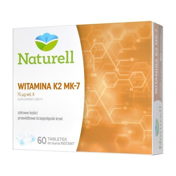 Naturell Witamina K2 MK - 7, tabletki do ssania, 60szt
