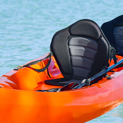 HOMCOM Paddle Board Seat, Detachable Kayak Seat with Padded High Backrest, Sit On Top Design, for Canoe Rafting Sports
