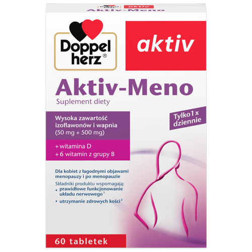 Doppelherz Aktiv-Meno dla Kobiet w Okresie Menopauzy i po Menopauzie 60 Tabletek