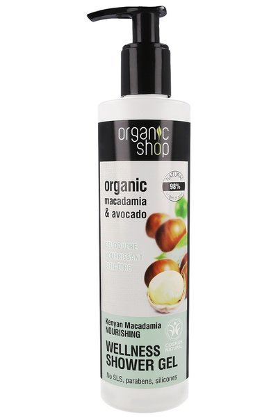 ORGANIC SHOP odżywczy ŻEL pod prysznic macadamia i awokado, 280ml