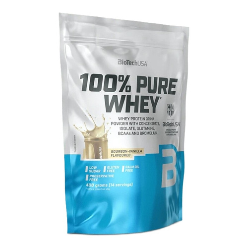 BioTechUSA 100% Pure Whey Odżywka Białkowa Wanilia Bourbon 400g