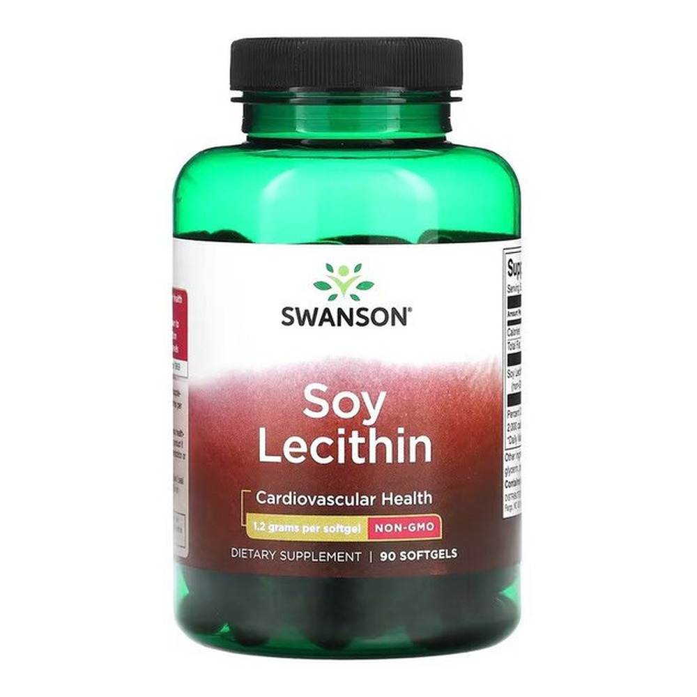 Swanson Lecytyna Sojowa bez GMO 1200mg 90 Kapsułek