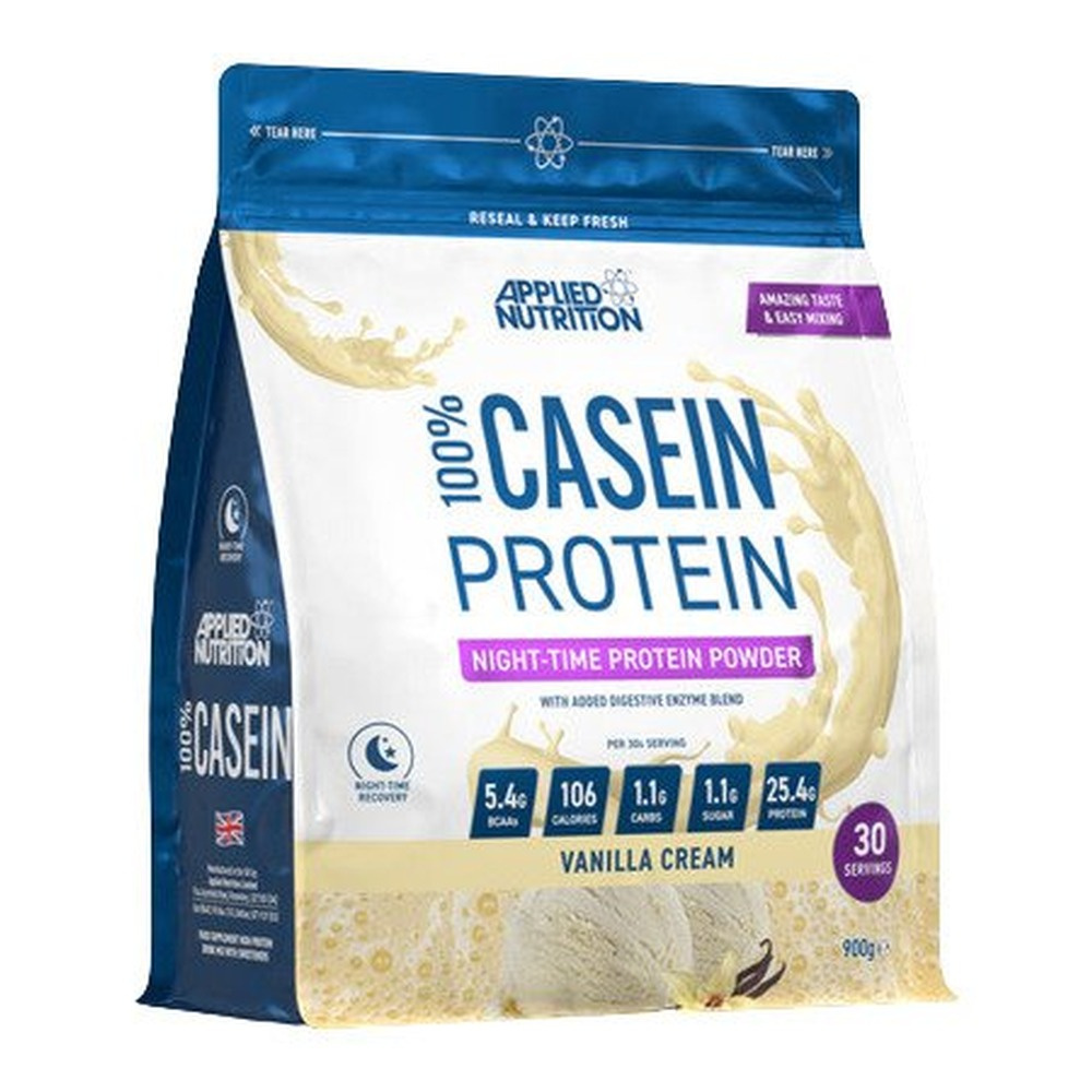 Applied Nutrition 100% Casein Protein, Vanilla Cream 900g