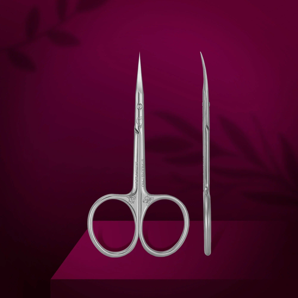 Staleks Pro Exclusive 22 Type 2 Magnolia Cuticle Scissors Precision Manicure SX-22/2m