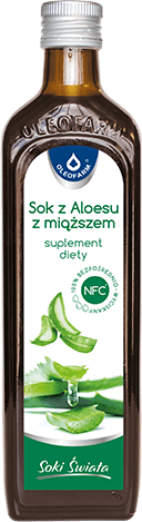 Oleofarm Juices of World Aloe Juice with Flesh 500ml