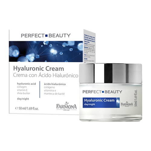Farmona Perfect Beauty Krem do Twarzy z Kwasem Hialuronowym i Kolagenem na Dzień i Noc 50ml