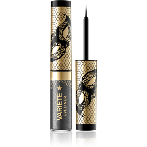 Eveline Variete Wodoodporny Kolorowy Eyeliner w Kałamarzu Nr 04 Silver Dust 4ml