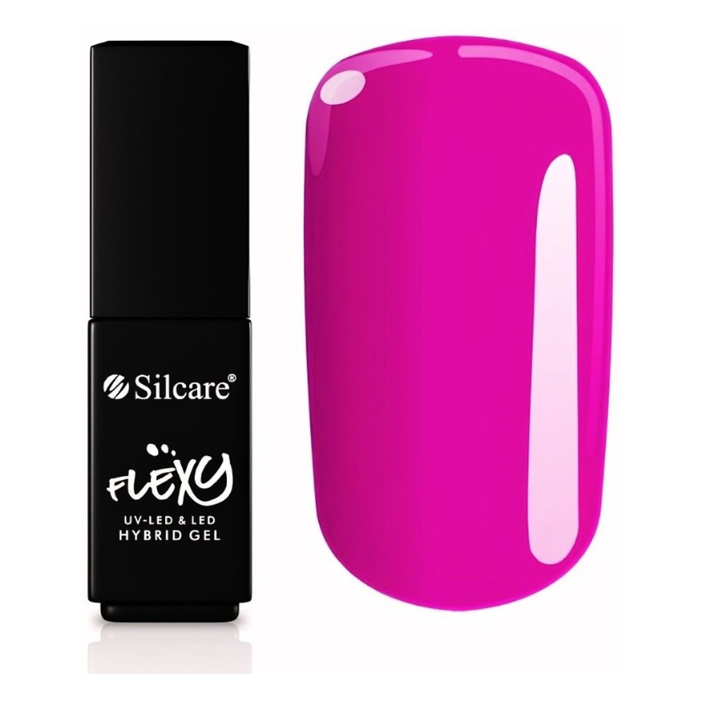 Silcare Flexy UV/LED Hybrid Nail Polish 128 Deep Fuchsia 4.5g