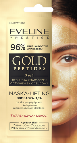 Eveline Gold Peptides Lifting and Rejuvenating Mask with Gold Peptide and Collagen 8ml